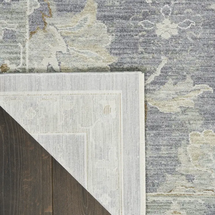 10' Gray Geometric Runner Rug