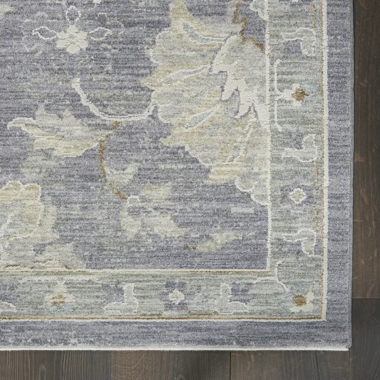 10' Gray Geometric Runner Rug