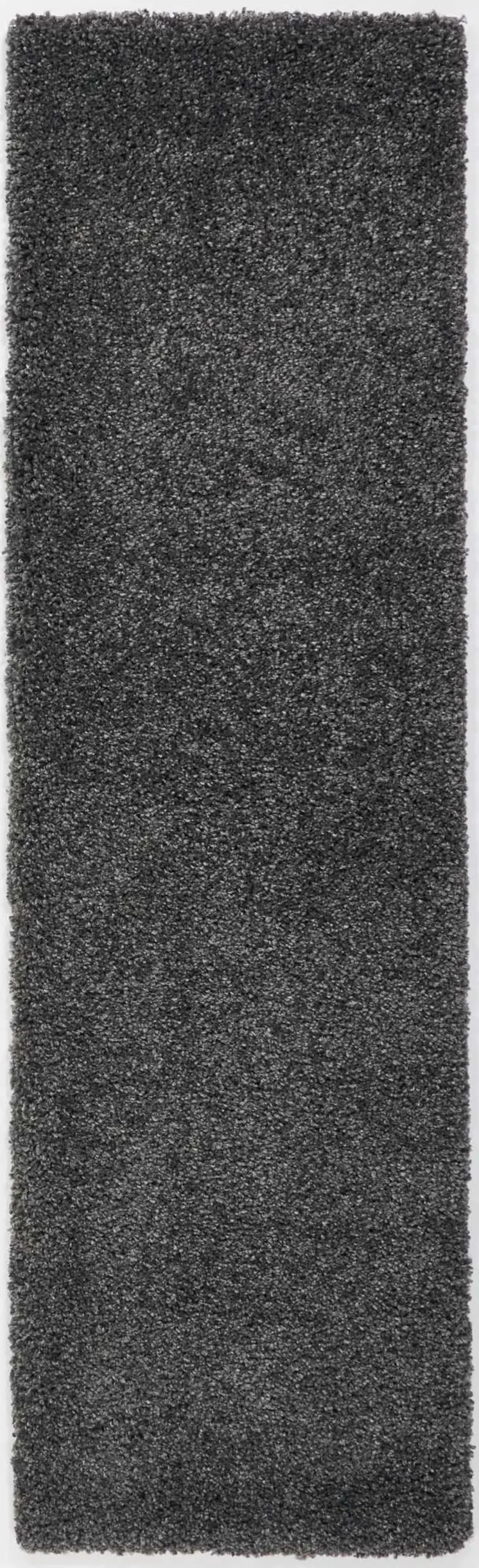 10' Gray Shag Non Skid Runner Rug