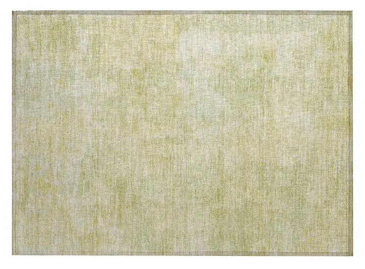 2' X 3' Gold Abstract Washable Non Skid Indoor Outdoor Area Rug