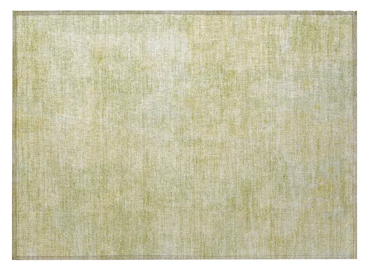 2' X 3' Gold Abstract Washable Non Skid Indoor Outdoor Area Rug