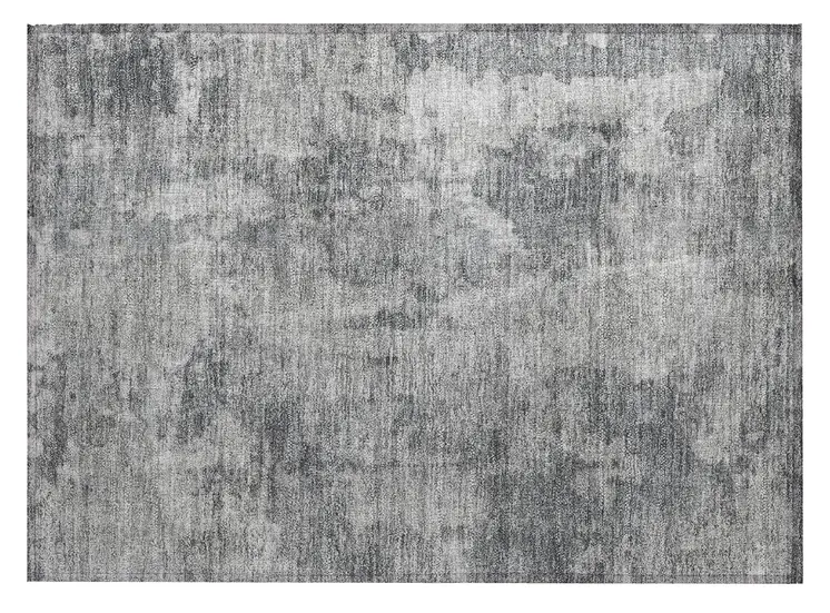 2' X 3' Gray Abstract Washable Non Skid Indoor Outdoor Area Rug