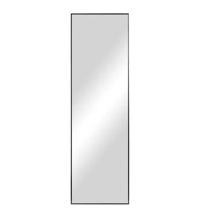 71" Black Metal Framed Standing Mirror