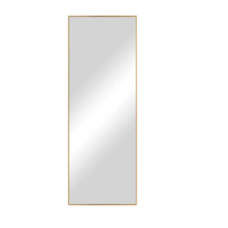 71" Gold Metal Framed Standing Mirror