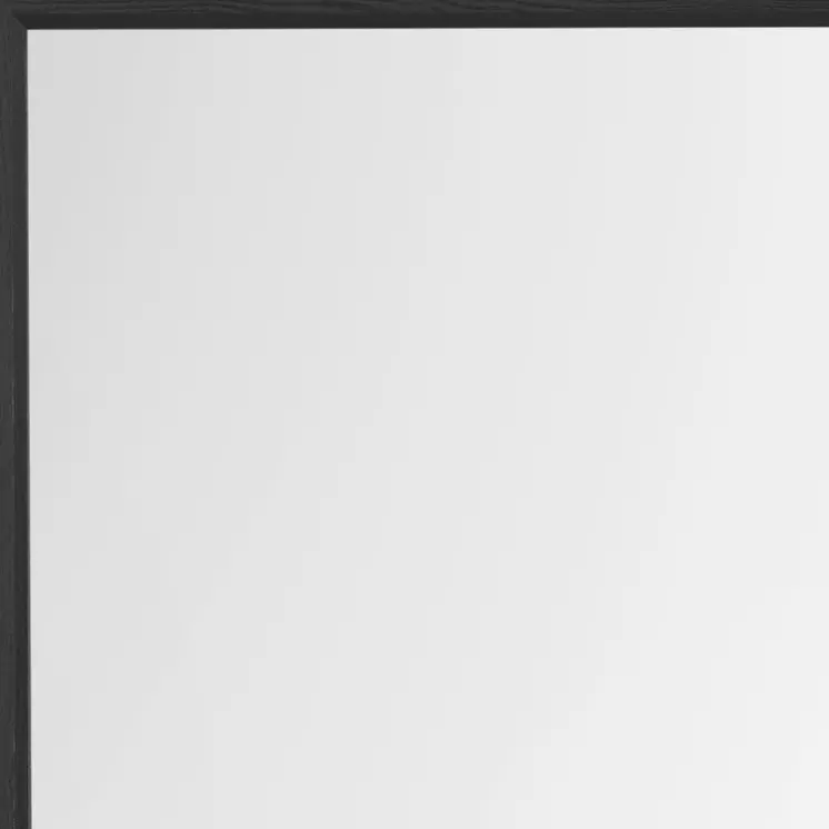 40" Gray Square Wood Framed Accent Mirror
