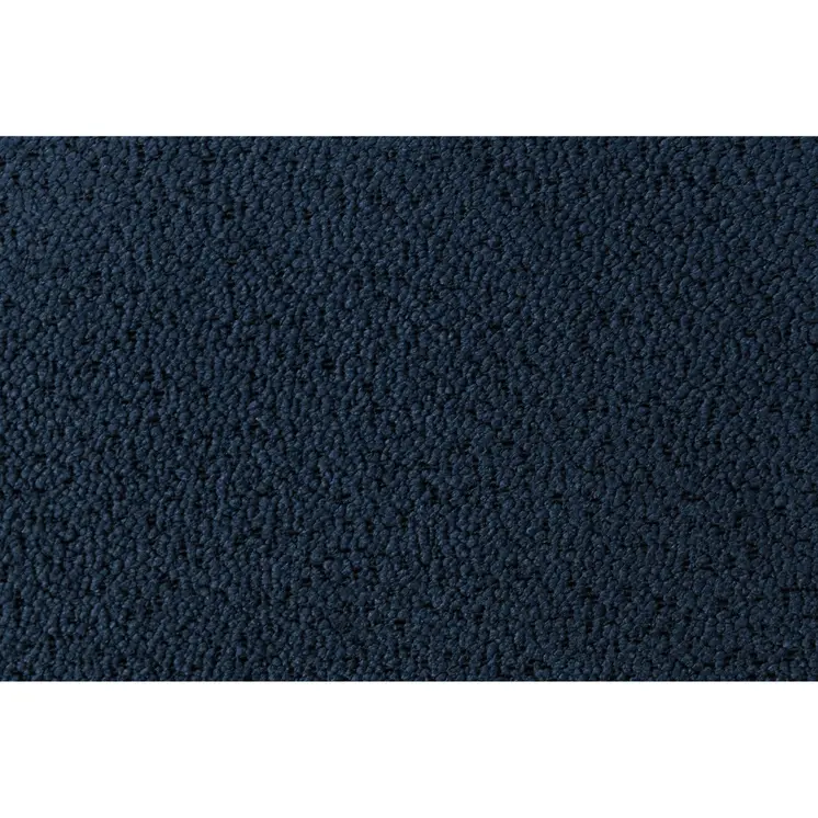 Navy Blue And Upholstered Lighted Queen Bed Frame with USB