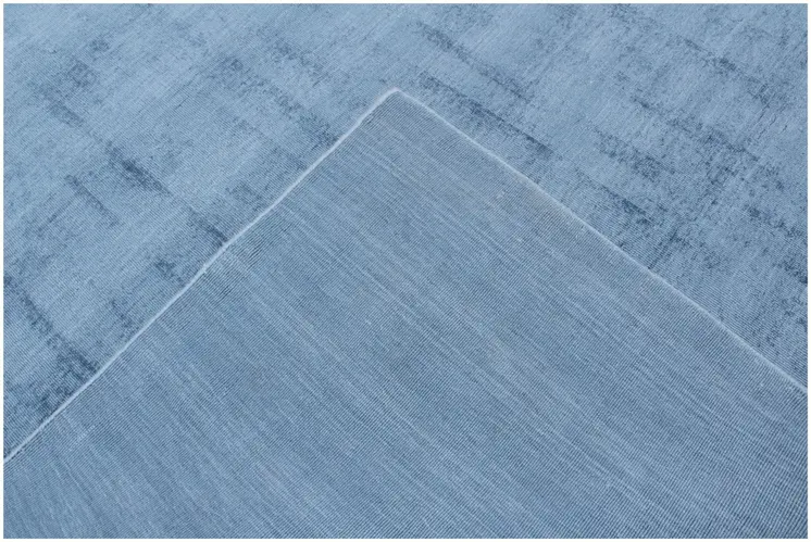 10' X 14' Denim Blue Hand Loomed Area Rug