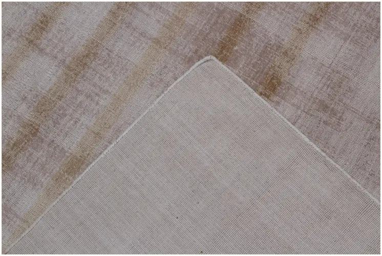 8' X 10' Camel Striped Hand Loomed Area Rug