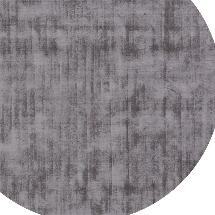 6' Dark Brown Round Hand Loomed Area Rug