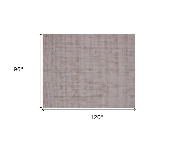 8' X 10' Camel Hand Loomed Area Rug