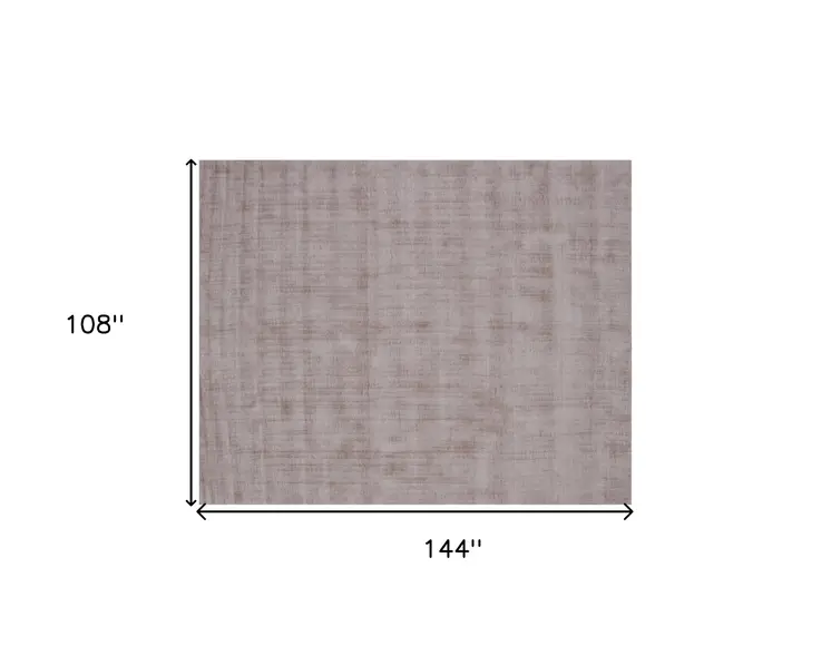 9' X 12' Camel Hand Loomed Area Rug