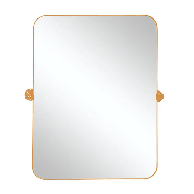 36" Gold Metal Framed Standing Mirror