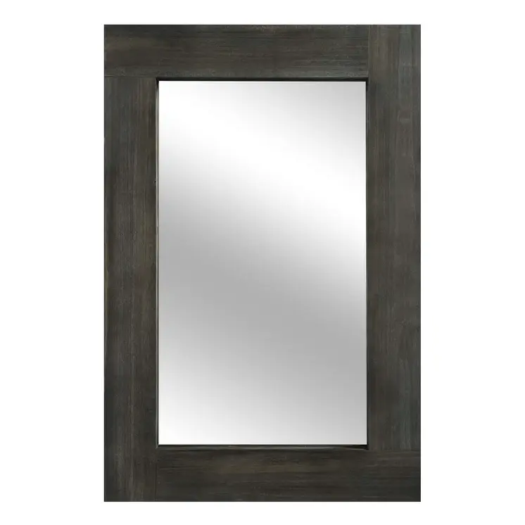 36" Brown Wood Framed Standing Mirror