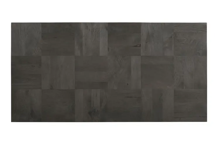 59" Dark Gray Solid Wood Solid Coffee Table
