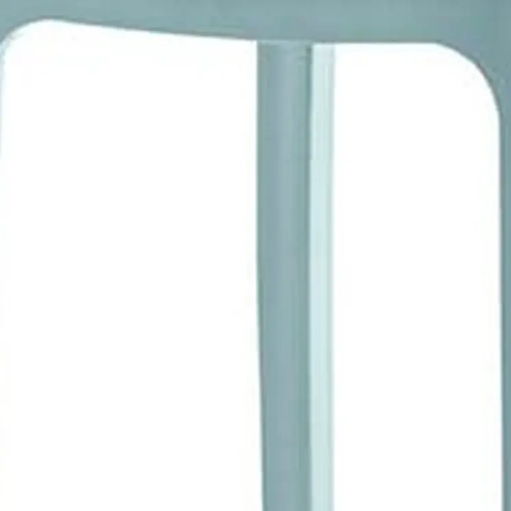 Set of Four 30" Baby Blue Heavy Duty Plastic Low Back Outdoor Bar Height Chairs