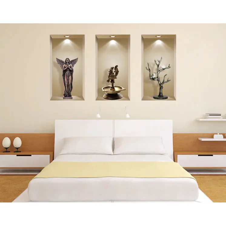Set of Three Acy Faux Niche 3D Peel and Stick Wall Decals