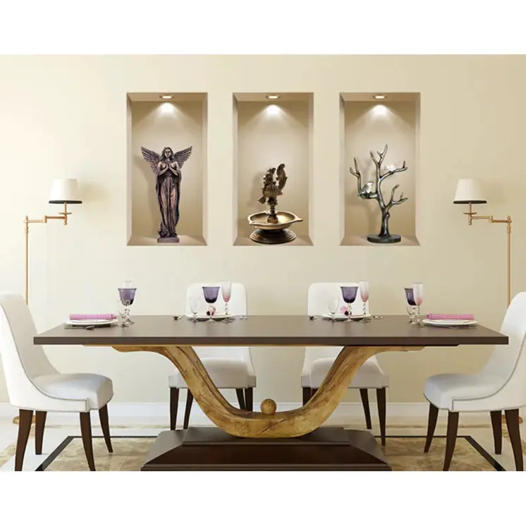 Set of Three Acy Faux Niche 3D Peel and Stick Wall Decals
