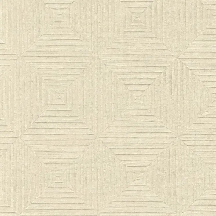 4' X 6' Ivory Wool Geometric Hand Knotted Area Rug