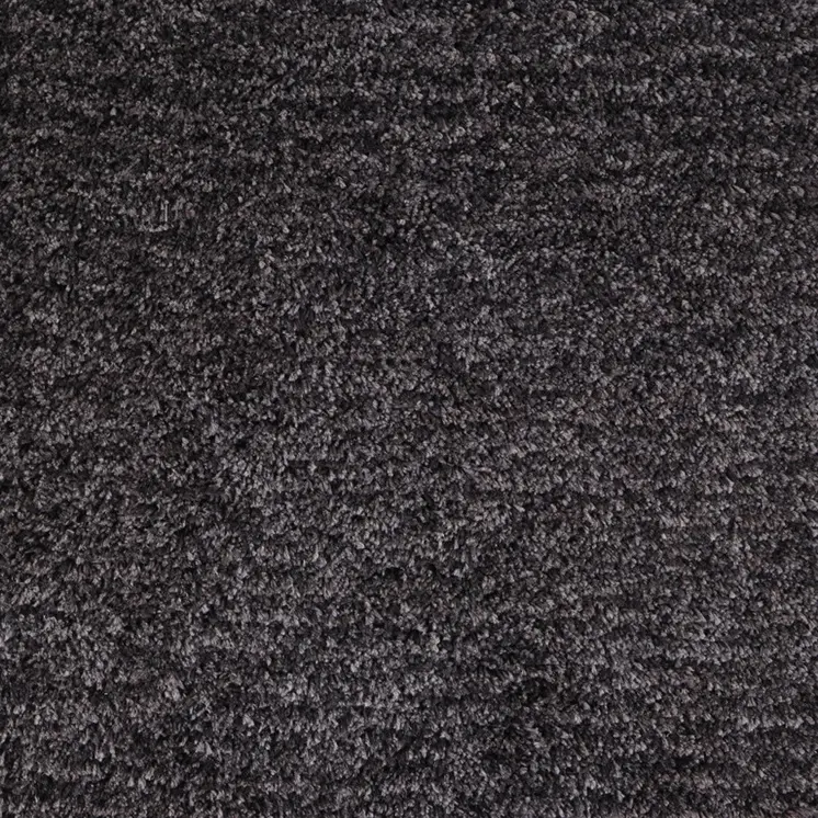 9' X 12' Black Shag Hand Tufted Area Rug