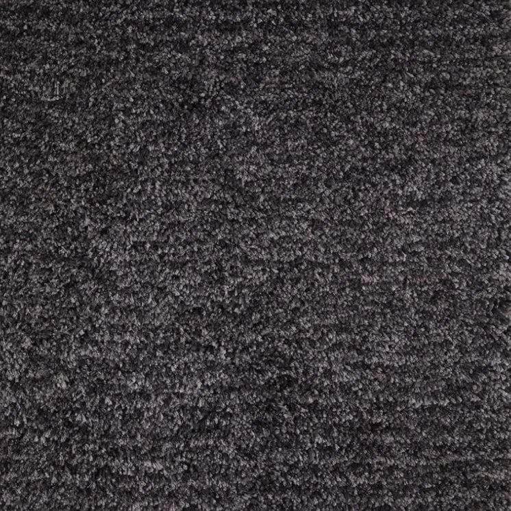 2' X 3' Black Shag Hand Tufted Area Rug