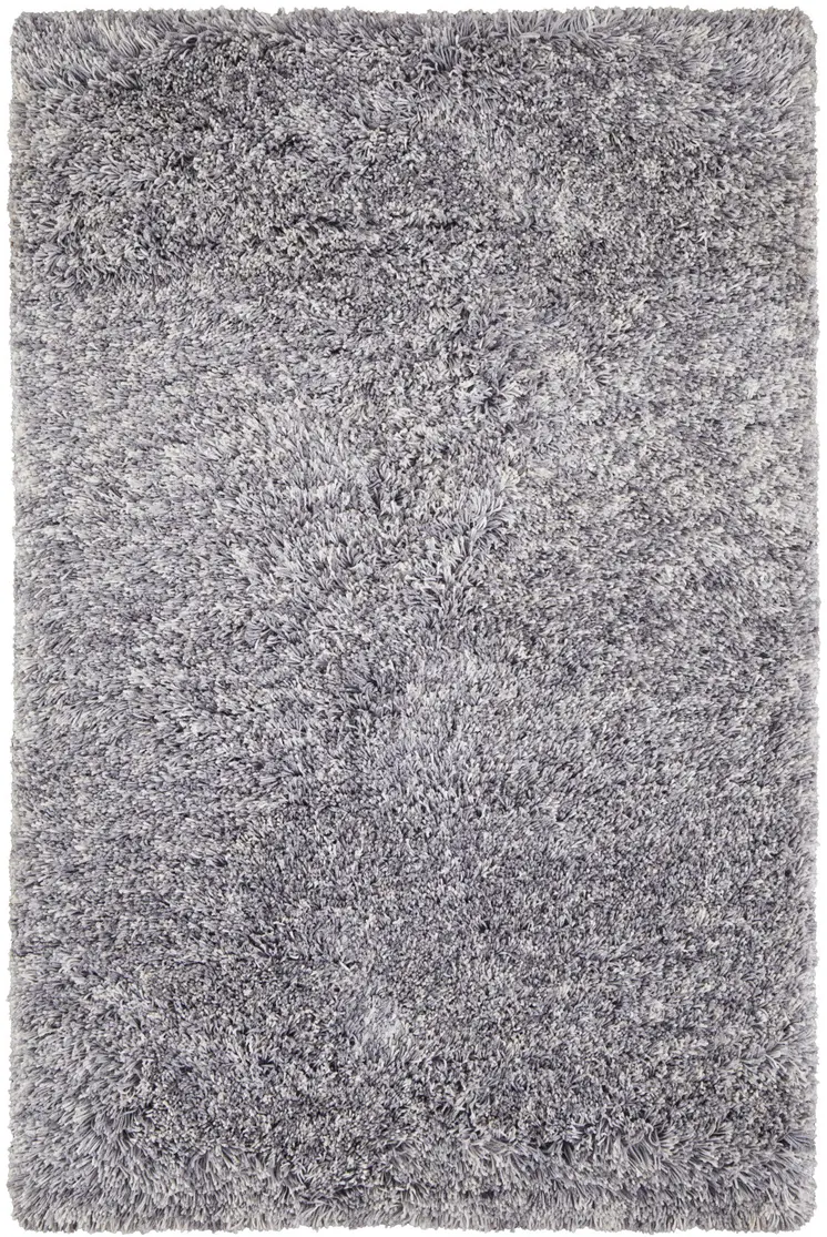 4' X 6' Gray Shag Hand Tufted Area Rug