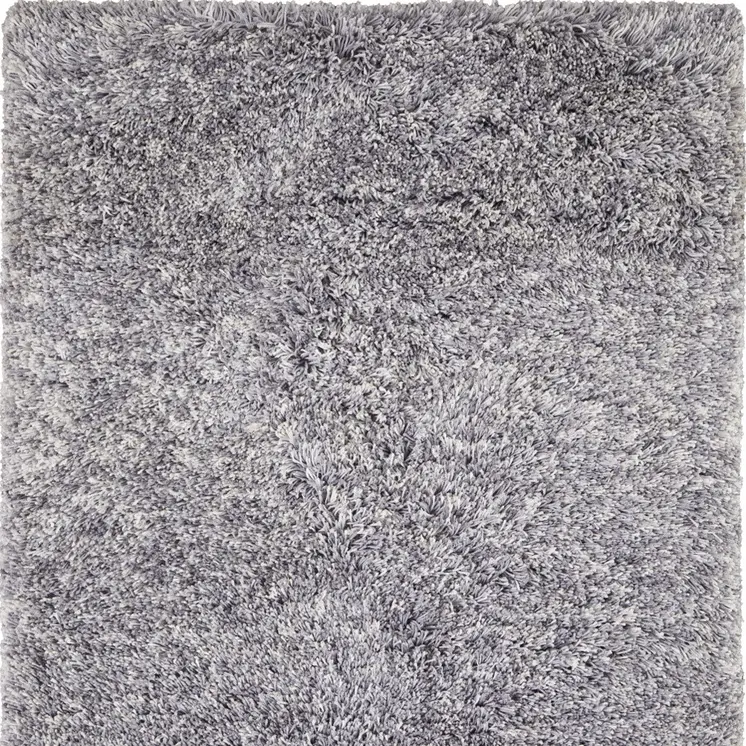 2' X 3' Gray Shag Hand Tufted Area Rug