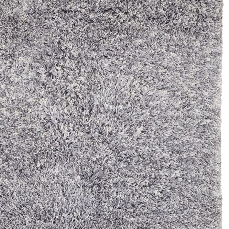 2' X 3' Gray Shag Hand Tufted Area Rug