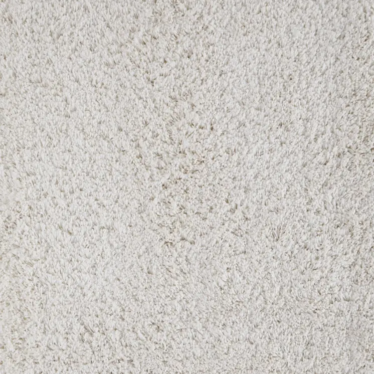 5' X 8' Ivory Shag Hand Tufted Area Rug