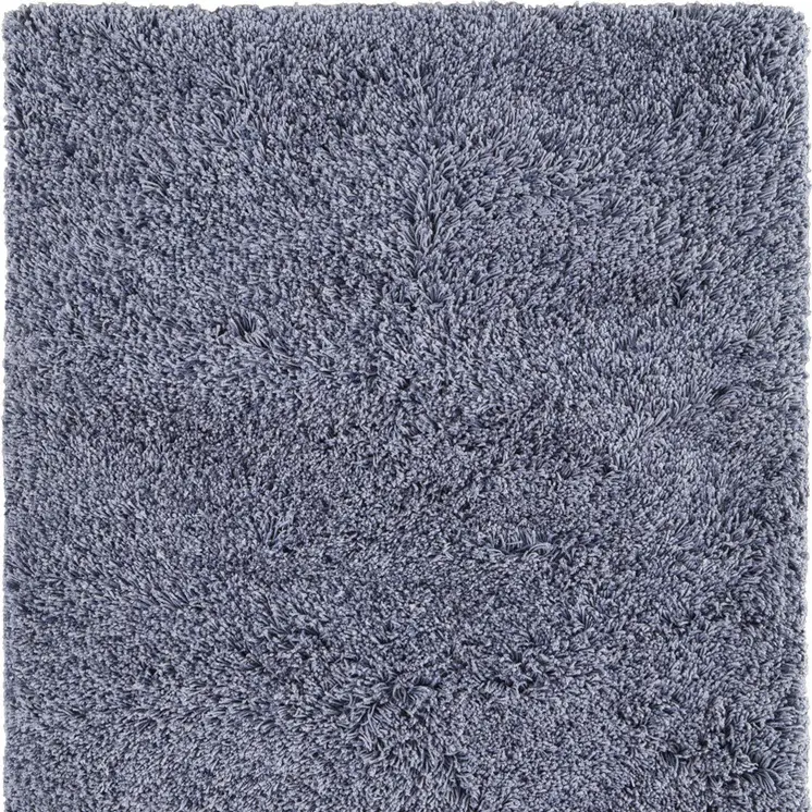 5' X 8' Blue Shag Hand Tufted Area Rug
