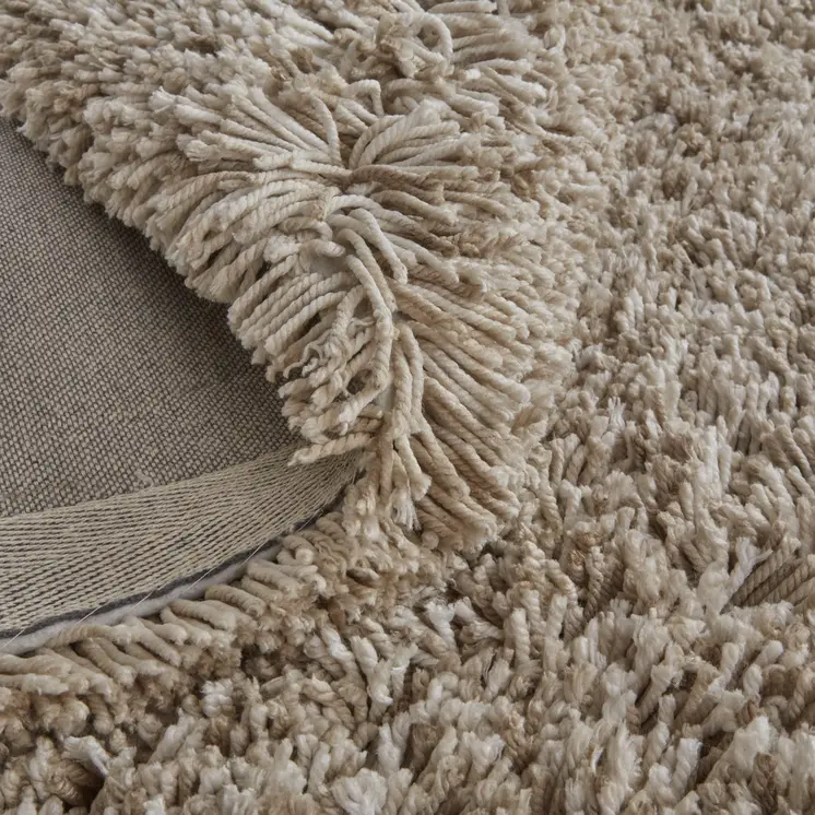 2' X 3' Gray Shag Hand Tufted Area Rug