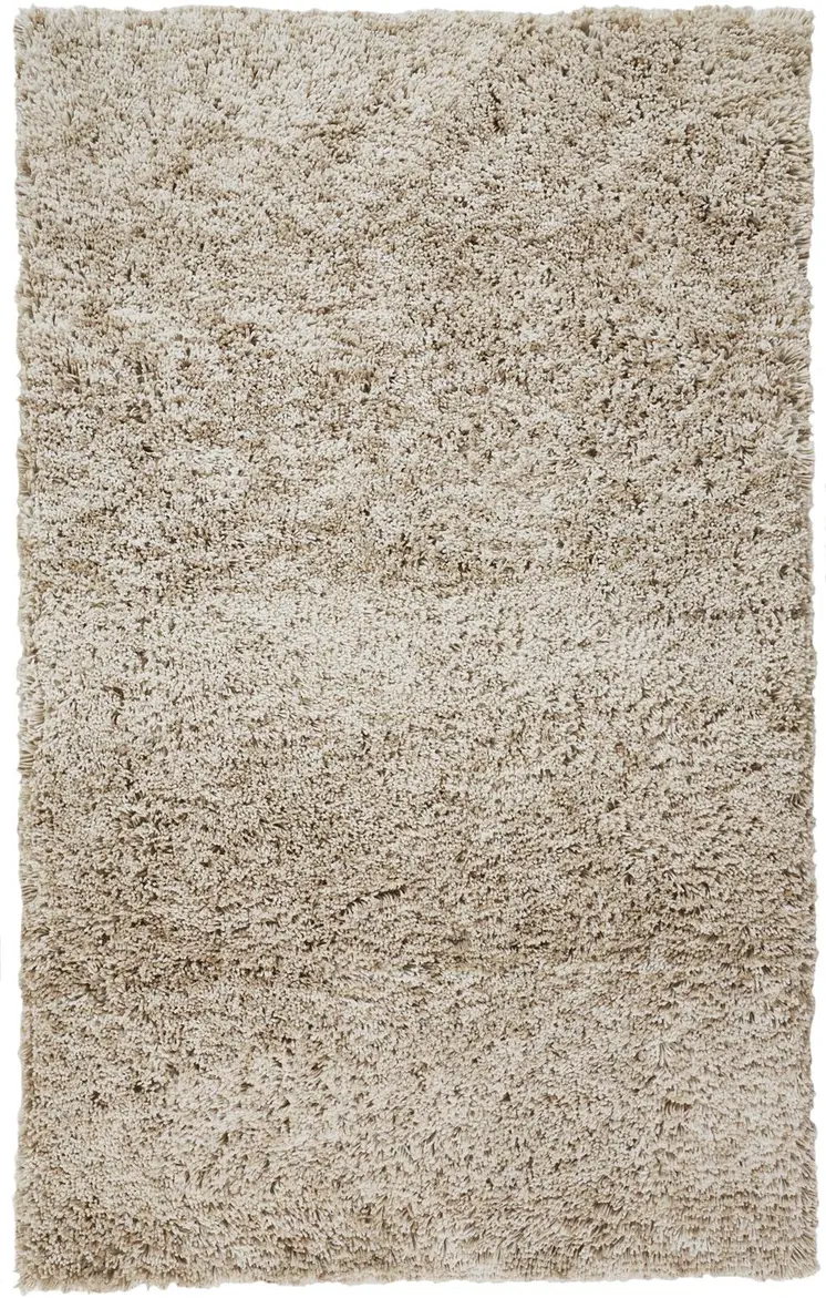 2' X 3' Gray Shag Hand Tufted Area Rug