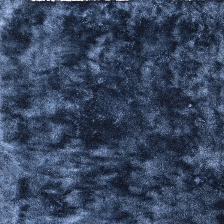 2' X 3' Blue Shag Hand Tufted Area Rug