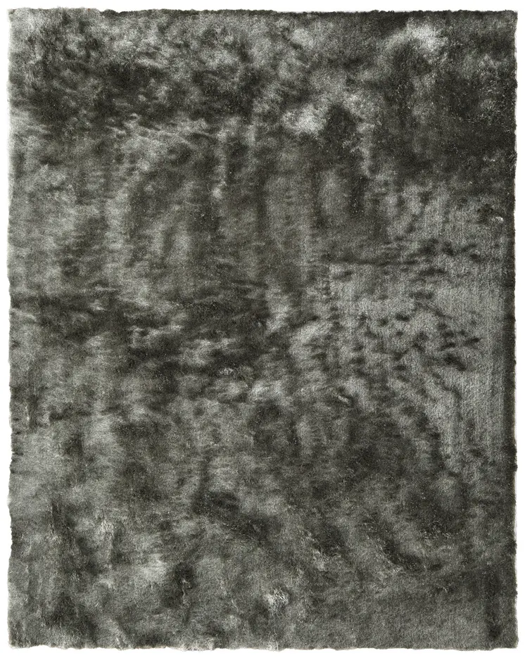 8' X 10' Green Shag Hand Tufted Area Rug