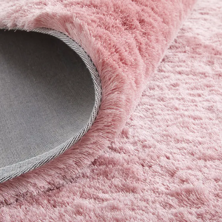 4' X 6' Pink Shag Hand Tufted Area Rug