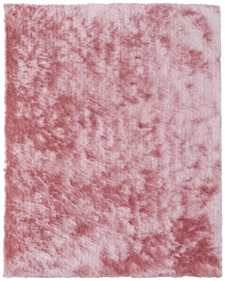 5' X 8' Pink Shag Hand Tufted Area Rug