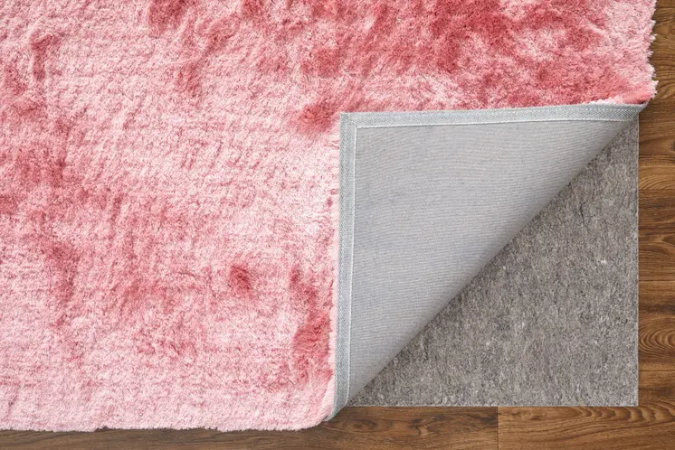 5' X 8' Pink Shag Hand Tufted Area Rug