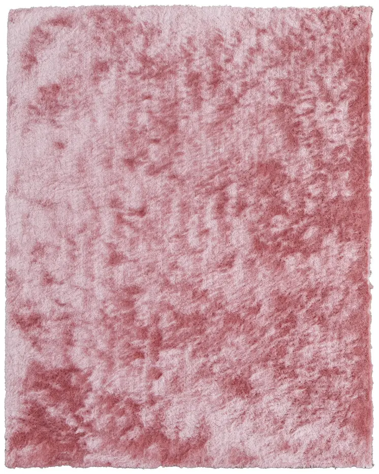 8' X 10' Pink Shag Hand Tufted Area Rug