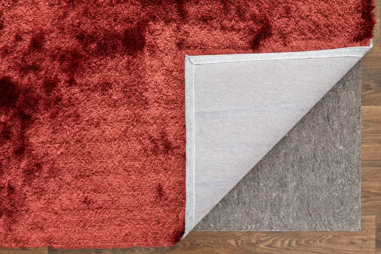 5' X 8' Red Shag Hand Tufted Area Rug