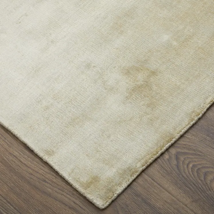 6' X 9' Tan Chevron Hand Woven Area Rug