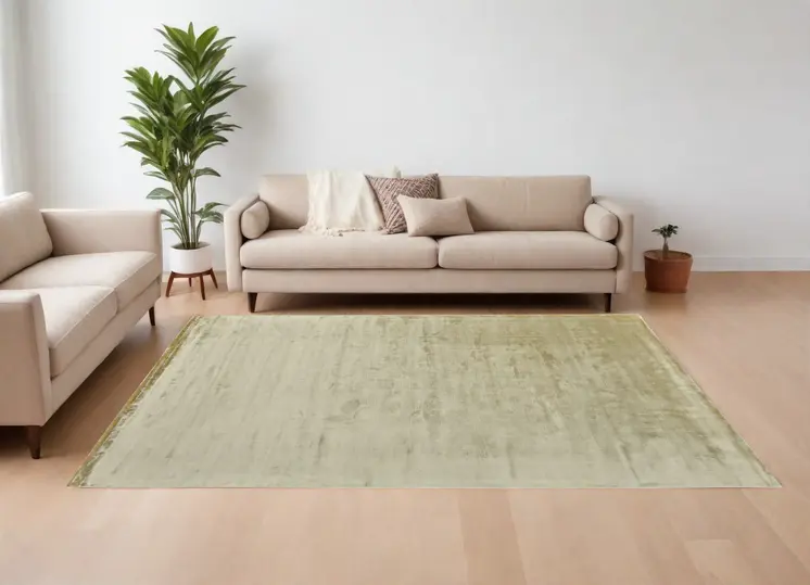6' X 9' Tan Chevron Hand Woven Area Rug