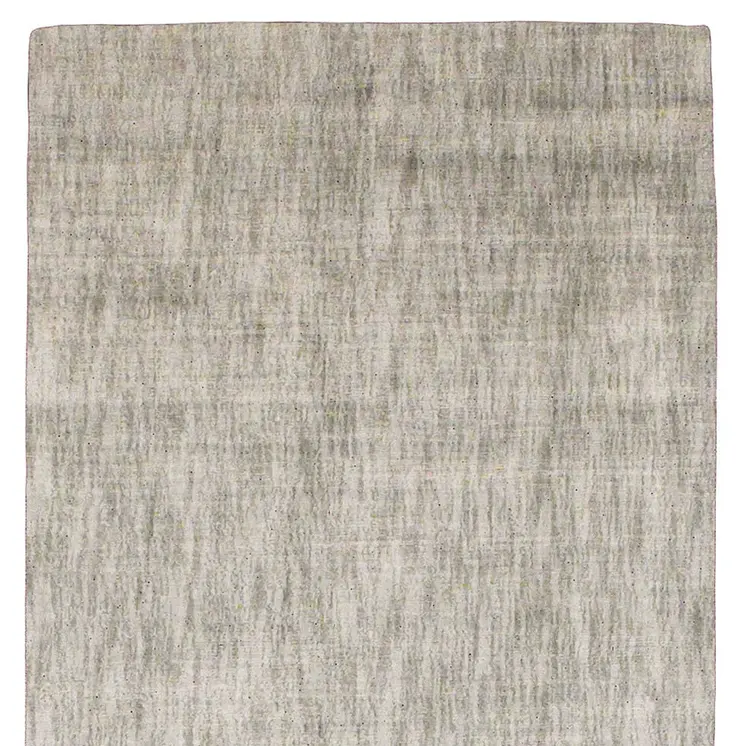 8' Taupe and Gray Chevron Hand Woven Runner Rug