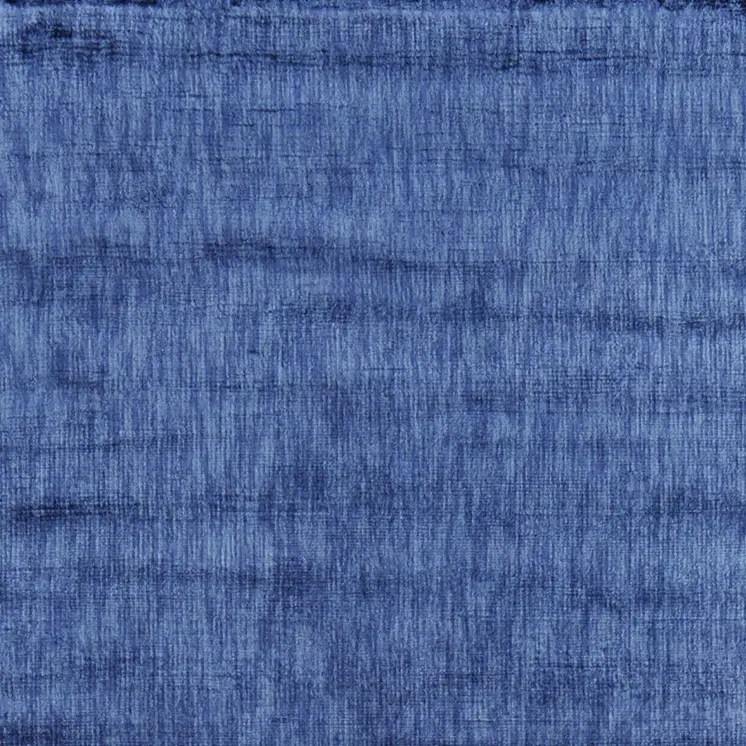 8' Blue Chevron Hand Woven Runner Rug