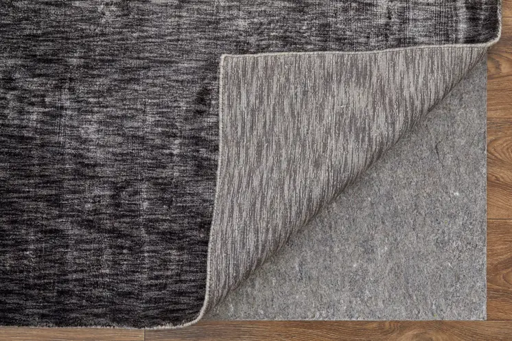 6' X 9' Gray Chevron Hand Woven Area Rug