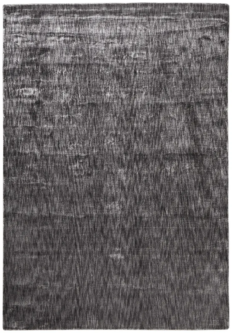 6' X 9' Gray Chevron Hand Woven Area Rug