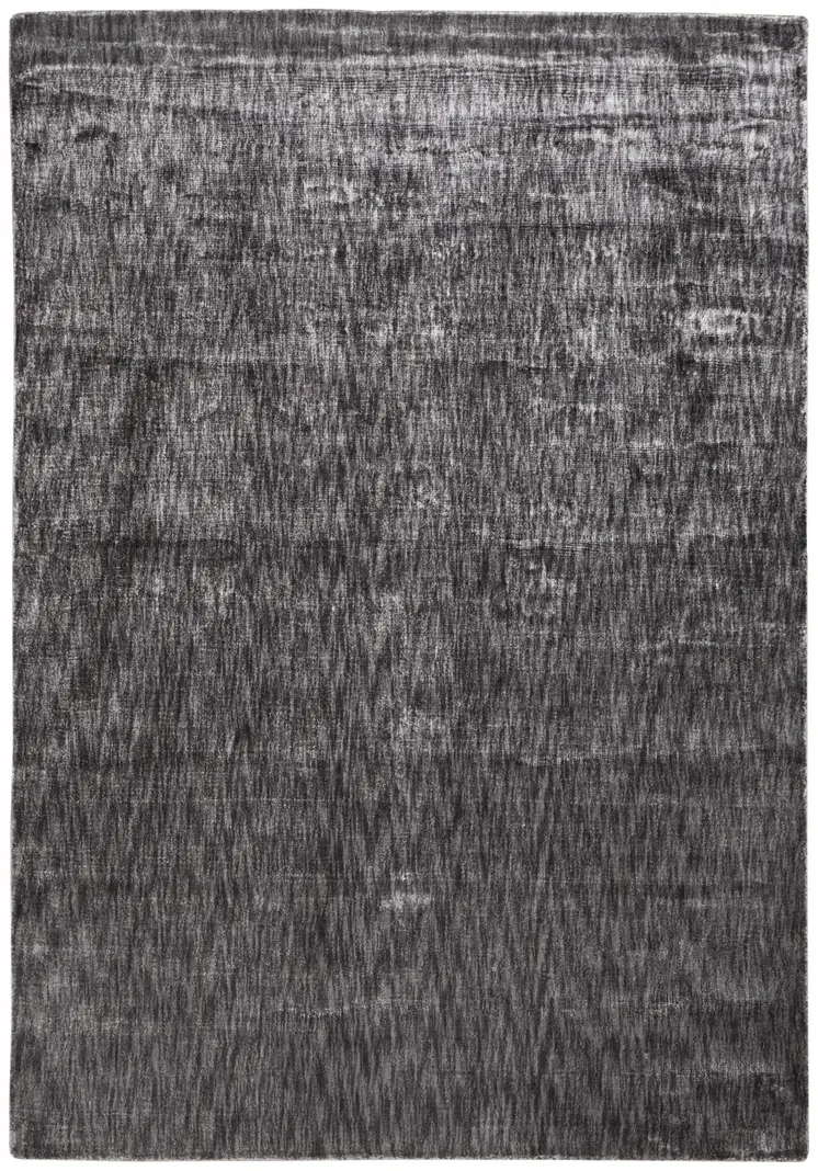6' X 9' Gray Chevron Hand Woven Area Rug