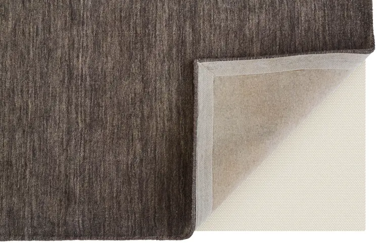 4' X 6' Brown Wool Hand Woven Area Rug