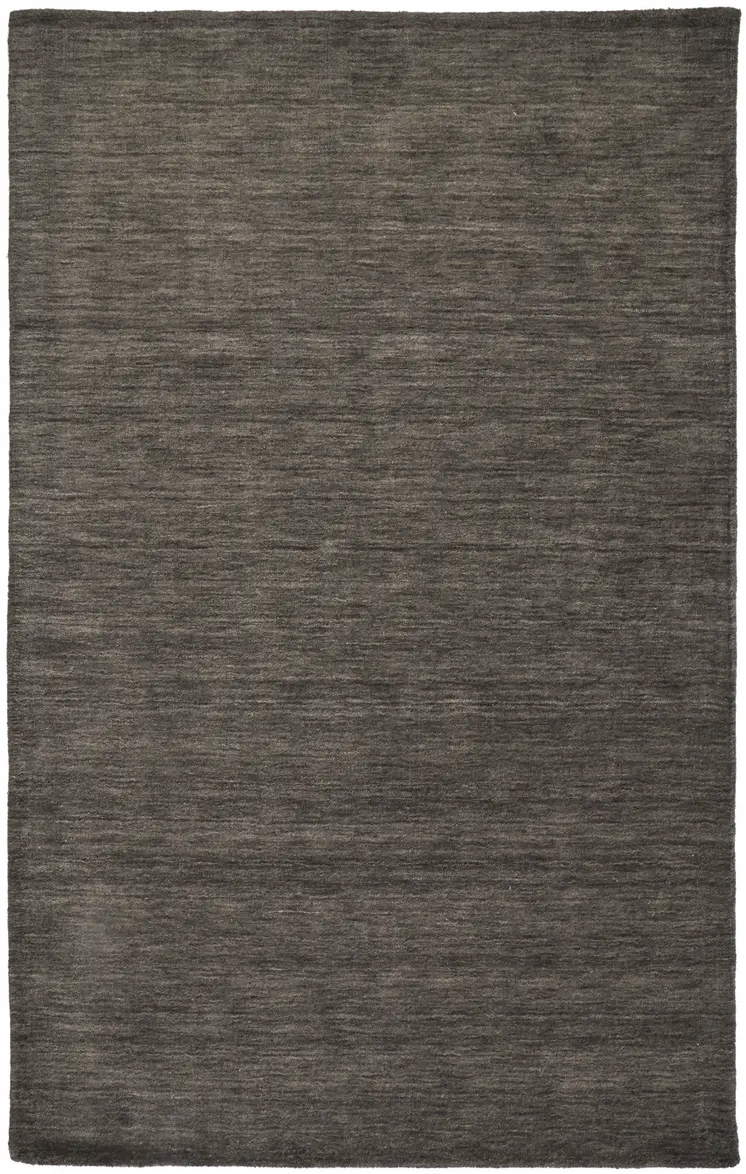 8' X 11' Brown Wool Hand Woven Area Rug