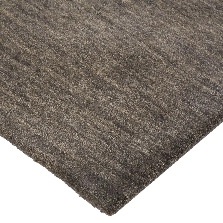 2' X 3' Brown Wool Hand Woven Area Rug