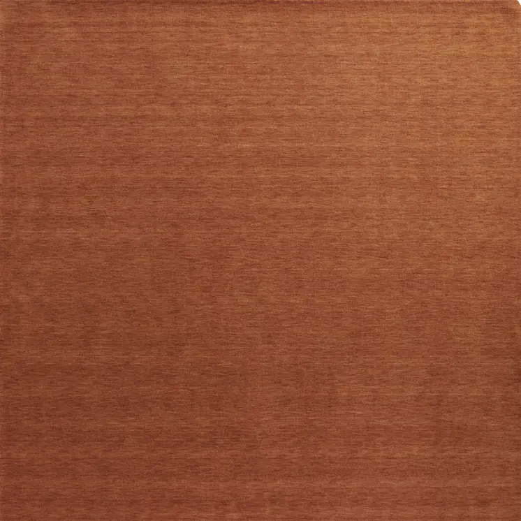 5' X 8' Orange Wool Hand Woven Area Rug