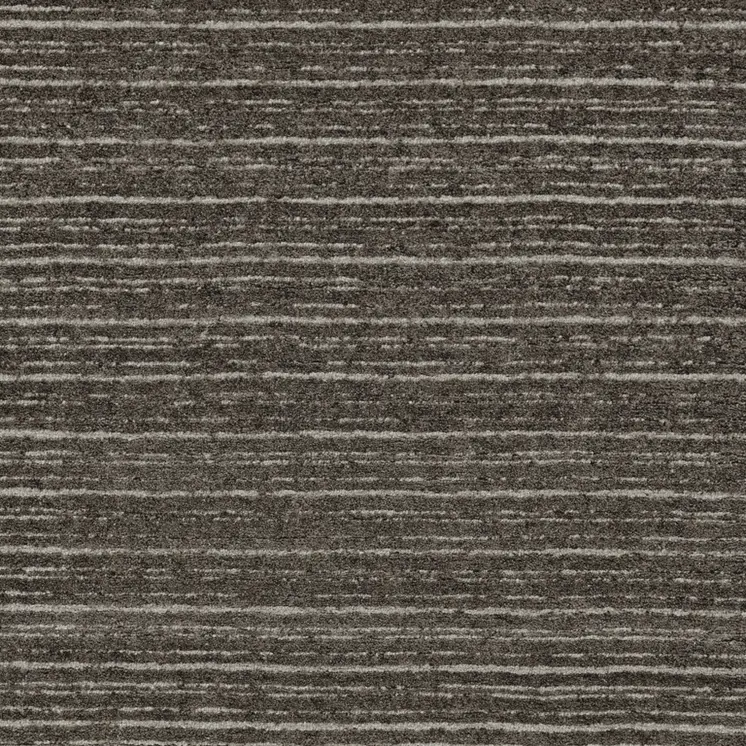 5' X 8' Brown and Ivory Wool Striped Hand Tufted Area Rug